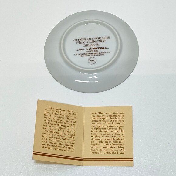 Avon American Portraits Plate Collection 1985 Set Of 5 Including Original Boxes - Picture 8 of 16